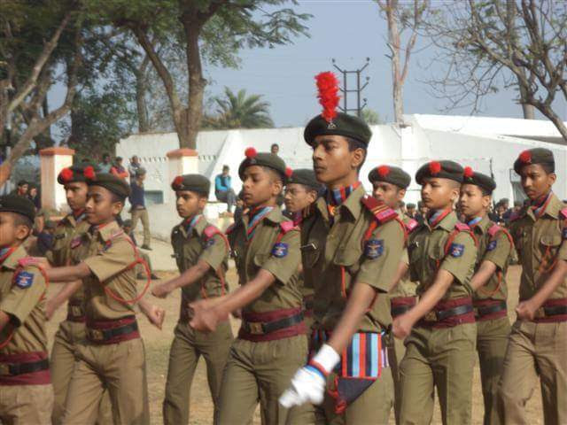 Me as parade officer leading Vikram House in Class 11