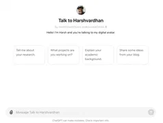 Talk to Harshvardhan